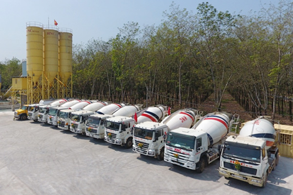 Concrete trucks